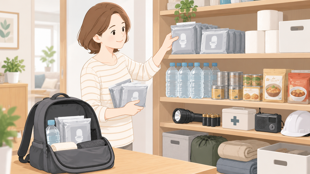 非常用トイレをそろえたら収納場所と備蓄品全体を見直す